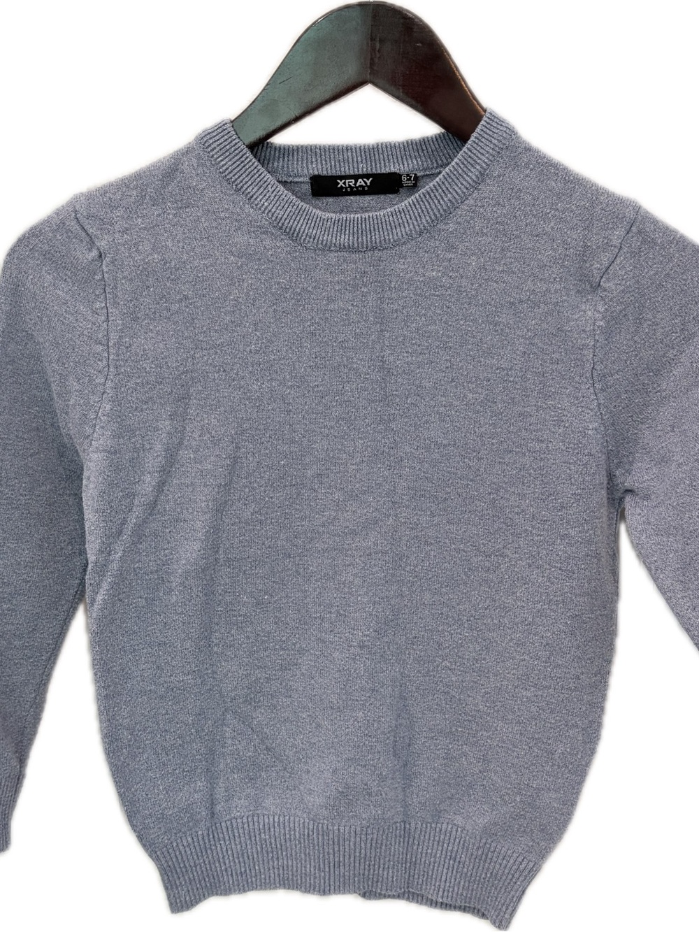 XRAY Kids Crewneck Sweater in Light Gray